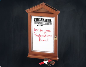 Harry Potter - Proklamationstafel