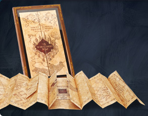 Die Karte des Rumtreibers inklusive Display