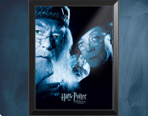 HP3 Banner Dumbledore - Wandbild